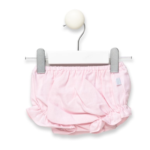 Cord blouse and bloomers set in Pink