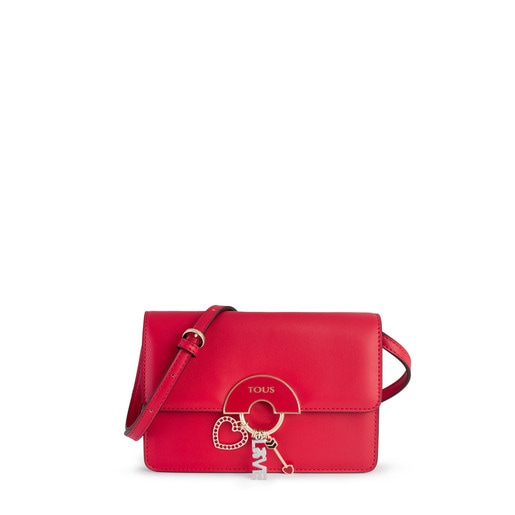 Small red Hold Crossbody Bag