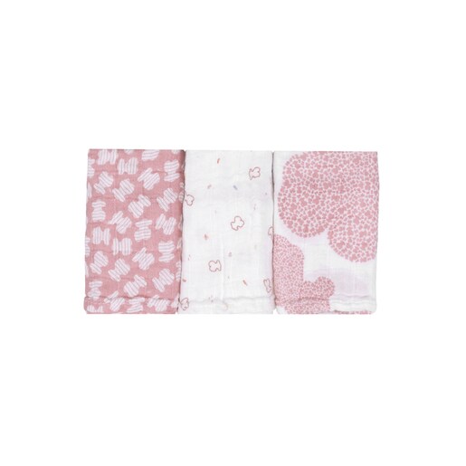 Set de 3 Mini Muselinas Mmuse Bambú Rosa