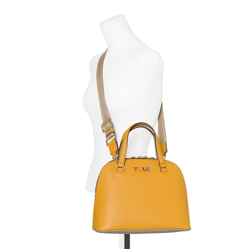 Mustard-taupe New Essence bowling bag