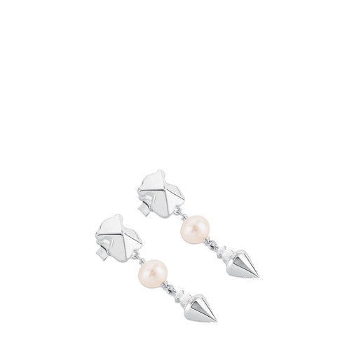 Silver Tack Earrings