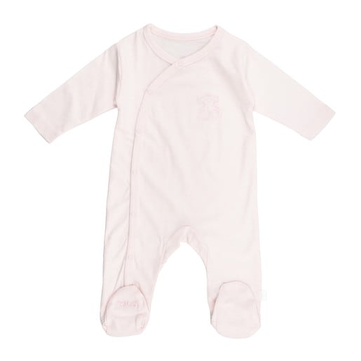 Rise crossover onesie in pink