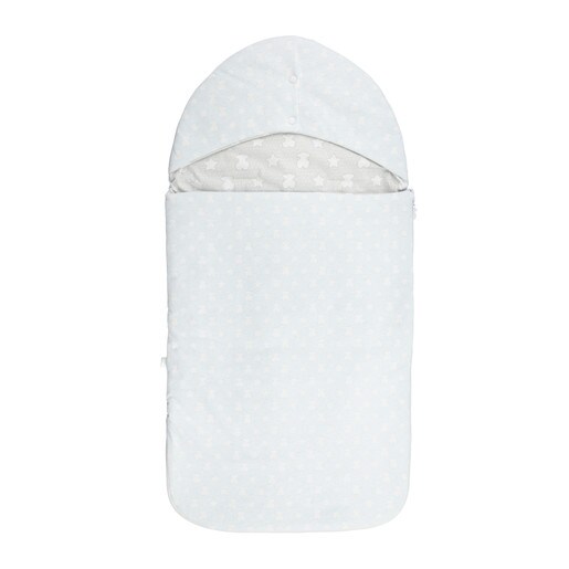 Micropoints reversible pram sleeping bag sky blue Tous. TOUS