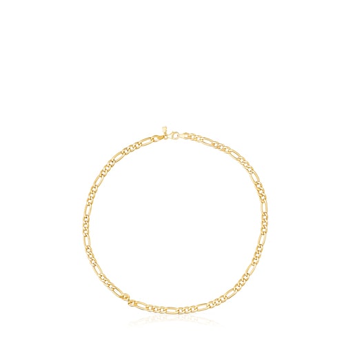 Panzerketten-Armband TOUS Chain Mix aus Vermeil-Silber