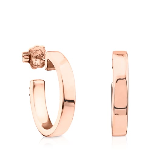 Rose Silver Vermeil Lio Hoop earrings