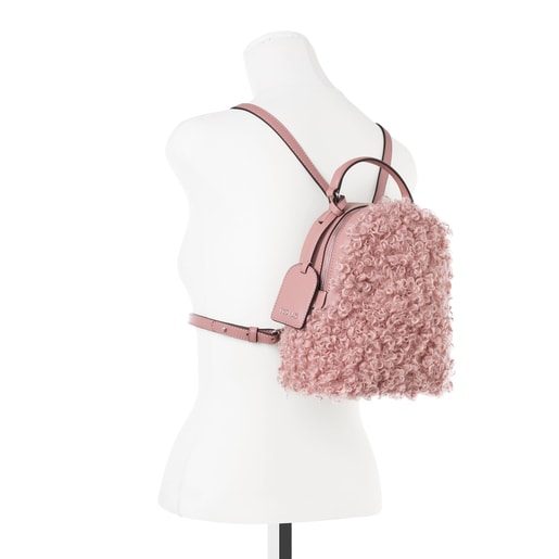 Small antique pink Dulzena Ritzo backpack