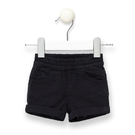 Short niña multiosos en jackard Marino