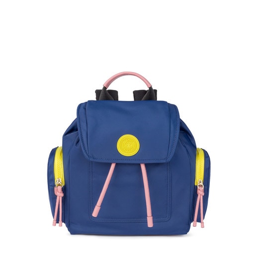 Small tri-navy colored Doromy Backpack