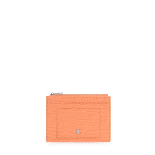 حقيبة أدوات تجميل Dorp Exotic مسطّحة باللون البرتقالي