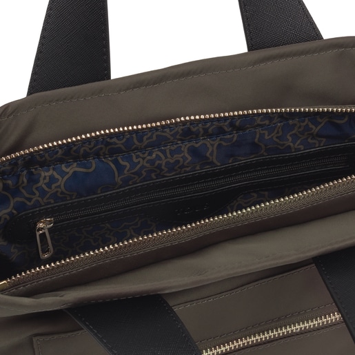 Small khaki Shelby Tote bag