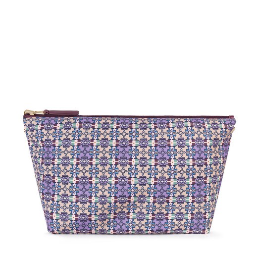 Medium multi-burgundy Kaos Shock Mossaic Square Handbag