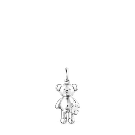 Small Silver Teddy Bear bear Pendant | TOUS