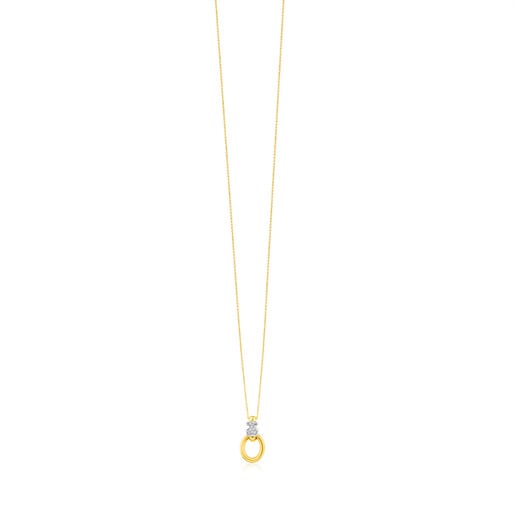 Gold Gen Necklace with Diamond