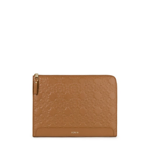 Natural colored Leather Mossaic Document Holder