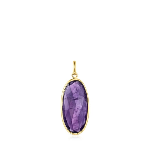 Anhänger Luz aus Gold mit Amethyst