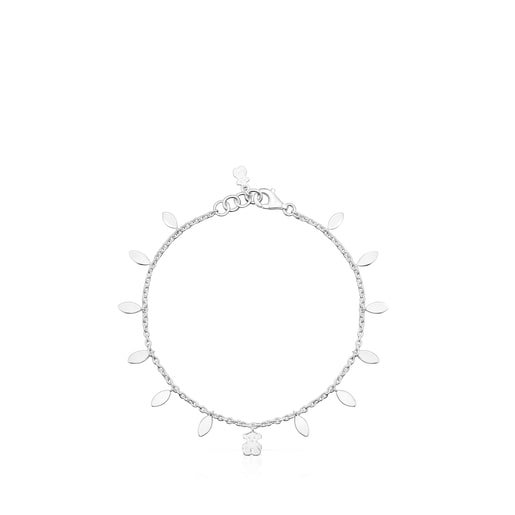 Bracelet Fragile Nature feuilles en Argent