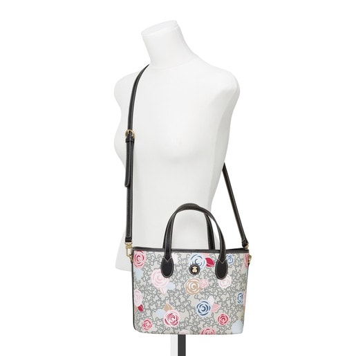 حقيبة أحمال خفيفة Kaos Mini Roses صغيرة الحجم باللون الأسود وبألوان متعددة