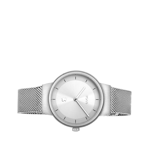 Steel Rond Mesh Watch