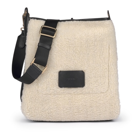 Reversible leather multi-camel Leissa shoulder bag
