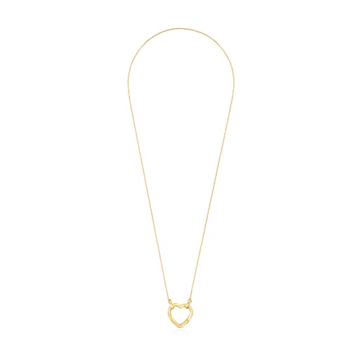 Hold Gold heart Necklace | TOUS