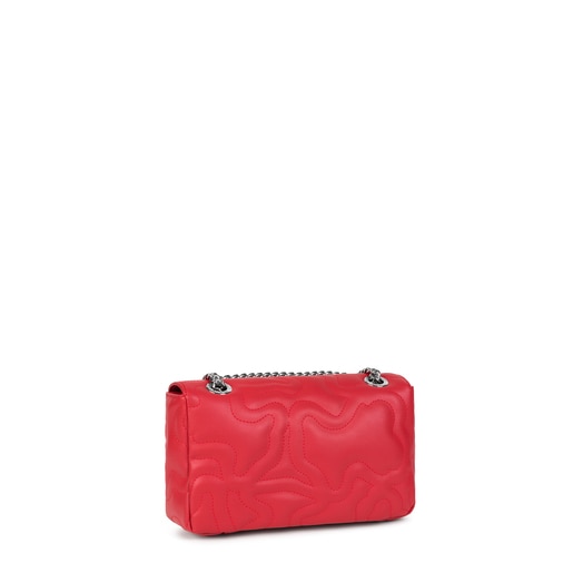 Small red Kaos Dream Crossbody bag with flap