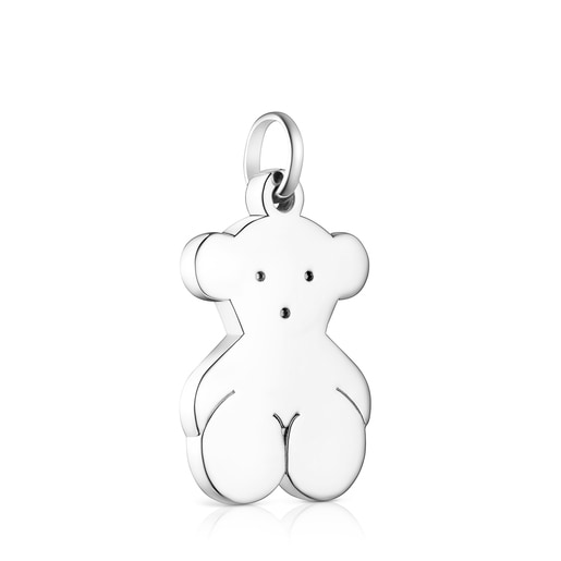 Medium Silver Sweet Dolls bear Pendant