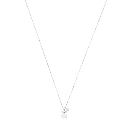 White gold TOUS Diamonds Necklace with Diamond Bear motif