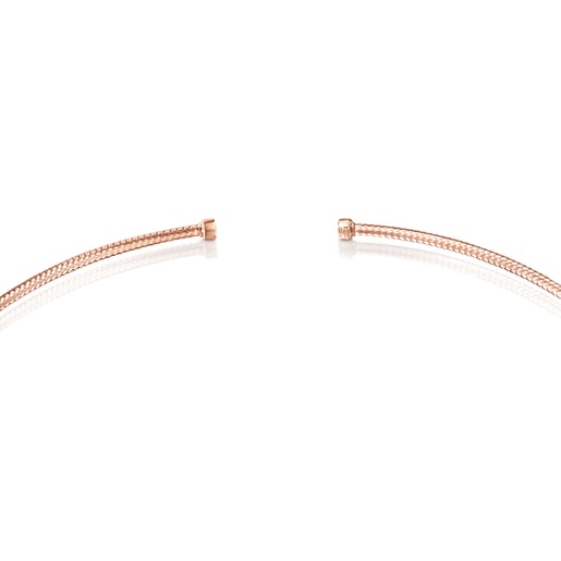 Light Choker in Rose Gold with Diamonds