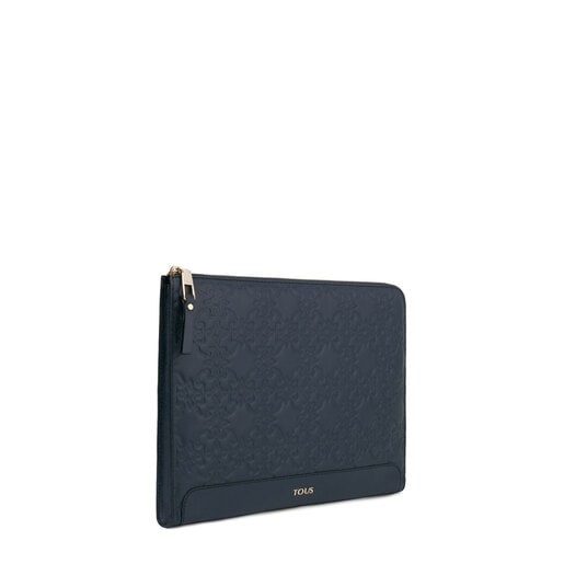 Navy colored Leather Mossaic Document Holder