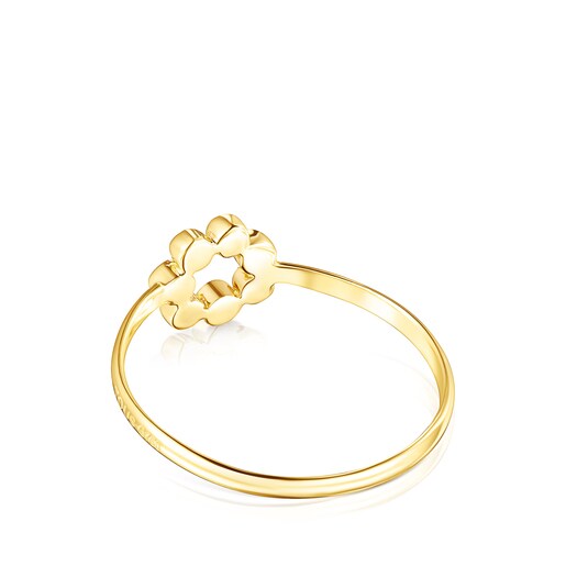 Bague Straight Color disque en Or et Pierres précieuses