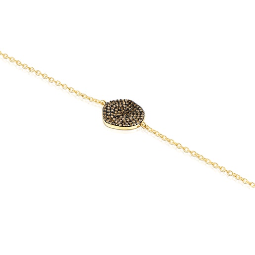 TOUS Silver Vermeil Nenufar Bracelet with Diamonds | Westland Mall