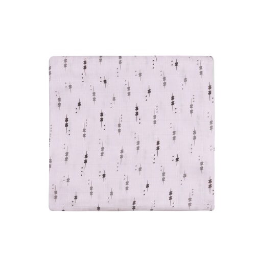 Muselina estampada Rosa