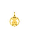 Camille Pendant in Gold with big Bear motif