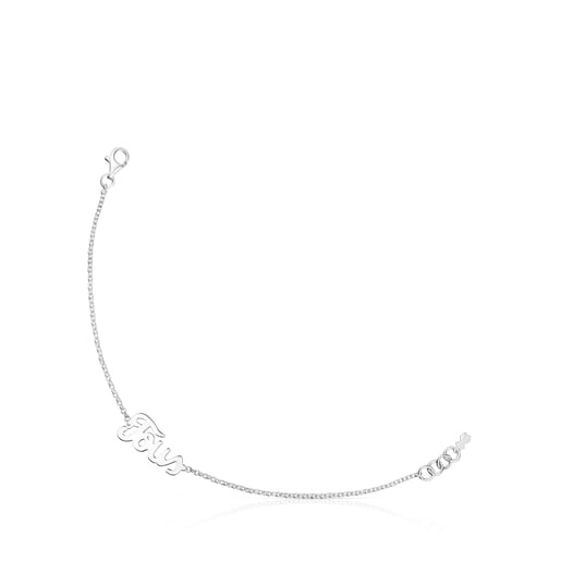 Silver TOUS Logo Bracelet