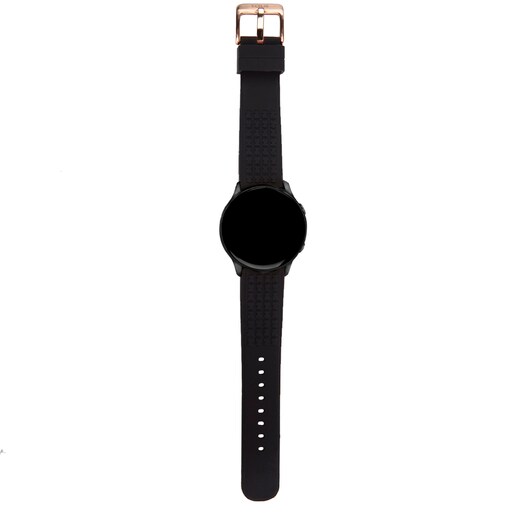 Reloj smartwatch Samsung Galaxy Active for TOUS de acero IP rosa con correa de caucho negra