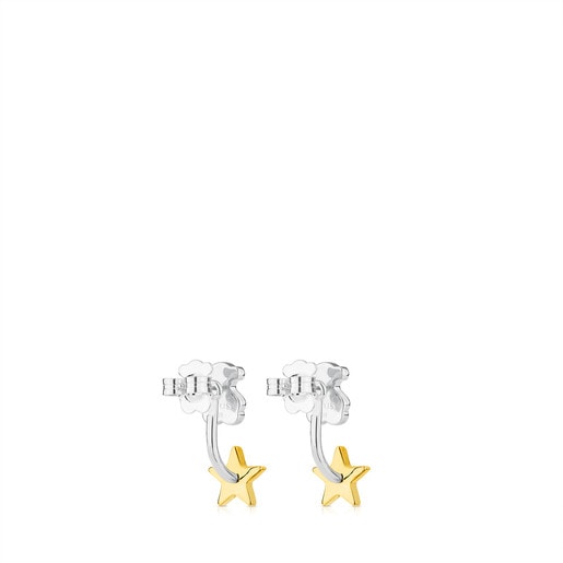 Aretes Lord con baño de oro 18 kt sobre plata