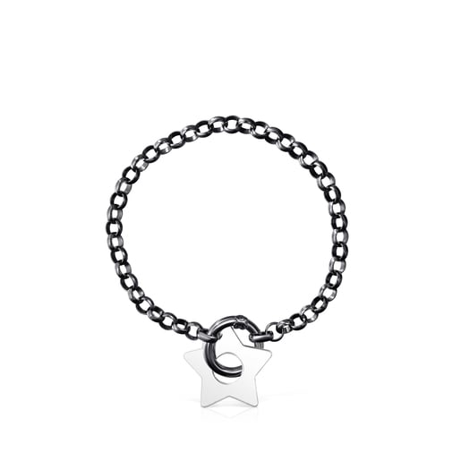 Bracelet Hold Metal étoile en Argent Dark Silver