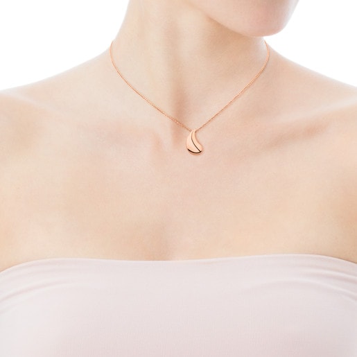 ATELIER 24/7 teardrop Necklace in rose Gold