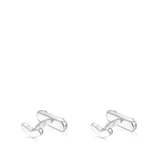 Gemelos TOUS Papa de plata y cuarzo turmalinado