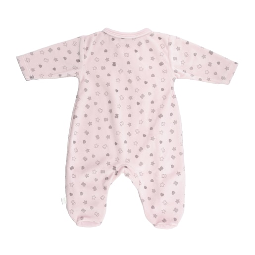 Baby Bear sleepsuit in Pink