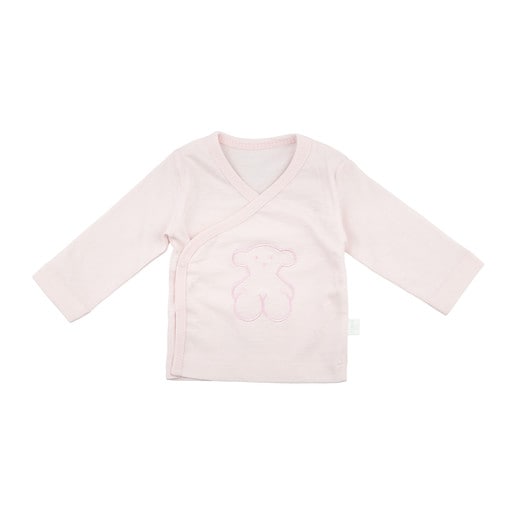 T-shirt de maternité croisé Rise rose