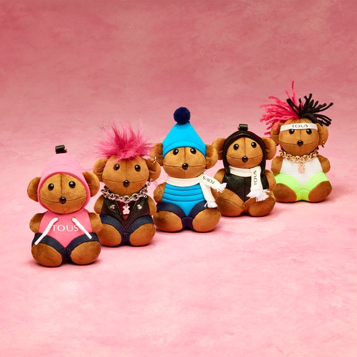 Pack Teddy Amaya Sky Key ring + multicolored Scarf