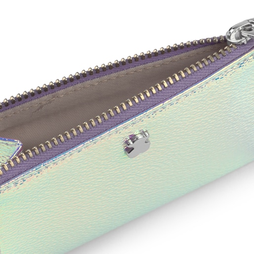 Dúhová fialová peňaženka na drobné a karty Dorp