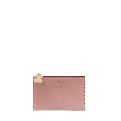 Pink-burgundy Carlata Change purse-cardholder