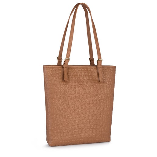 Brown Leather Sherton Shopping bag