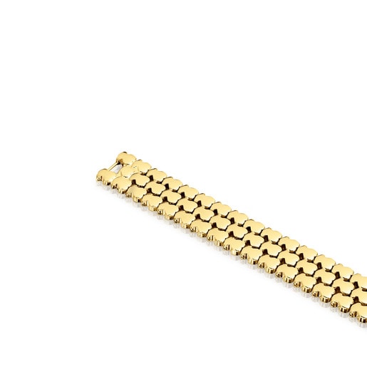 Gold colored IP Steel Parade Bracelet