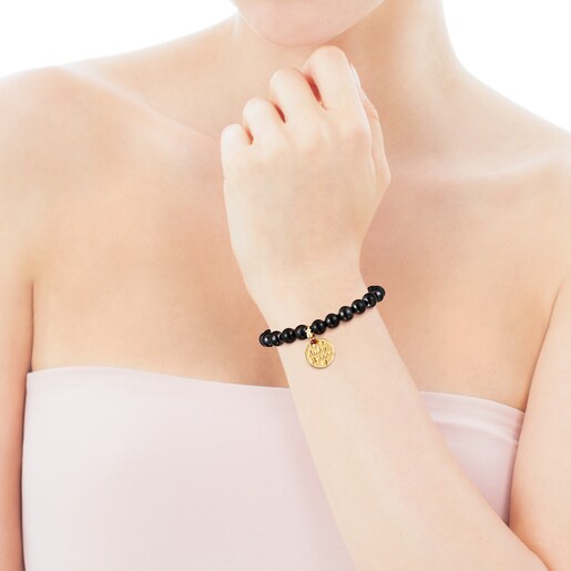 Silver Vermeil TOUS Good Vibes Mama Bracelet with Shungites