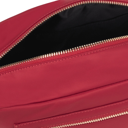 Средняя красная сумка-кроссбоди Shelby