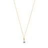 Mini Ivette Necklace in Gold with Topaz and Pearl