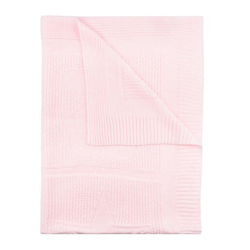 Nile multi-motif blanket in Pink